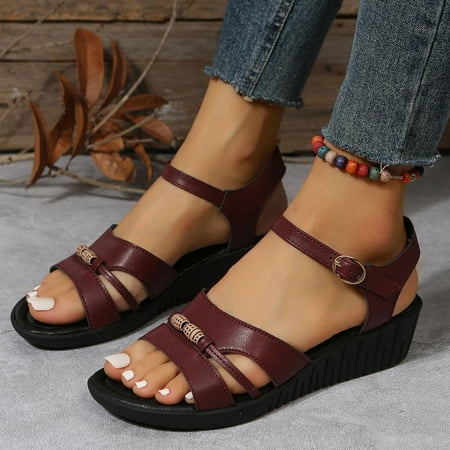 Cathalem Clog Sandals for Women Size 11 Ladies Bohemian Style Summer Leather Beaded Decorative Lace up Sandals for Women Flat Wine 9
Cathalem Clog Sandals for Women Size 11 Ladies Bohemian Style Summer Leather Beaded Decorative Lace up Sandals for Women Flat Wine 9