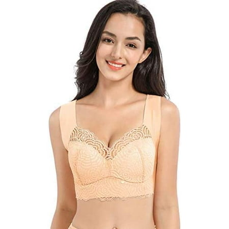 PrettyHealth Lymphvity Detoxification and Shaping & Powerful Lifting Bra Sexy Lace Sports Sleep Wireless Lift Up Bra