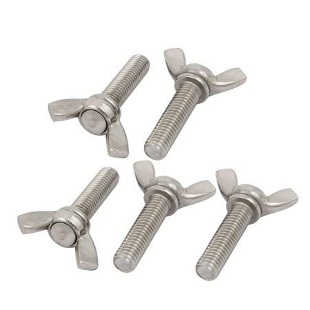 Unique Bargains M8x30mm 304 Stainless Steel Wing Bolt Butterfly Screw Fastener Silver Tone 5pcs
Unique Bargains M8x30mm 304 Stainless Steel Wing Bolt Butterfly Screw Fastener Silver Tone 5pcs