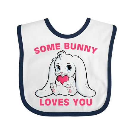 Inktastic Some Bunny Loves You Gift Baby Boy or Baby Girl Bib