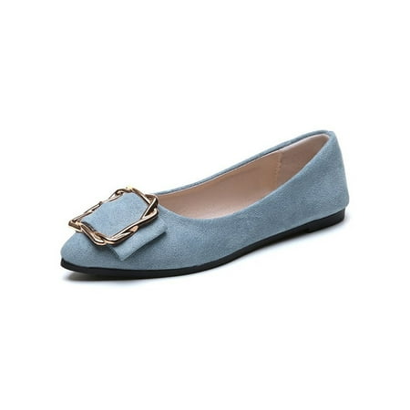 Ritualay Ladies Flat Shoes Buckle Flats Pointed Toe Dress Shoe Comfort Fashion Pumps Womens Women Slip On Blue 6.5
Ritualay Ladies Flat Shoes Buckle Flats Pointed Toe Dress Shoe Comfort Fashion Pumps Womens Women Slip On Blue 6.5