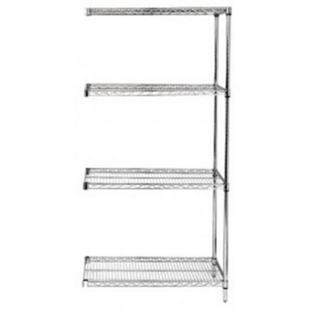 Quantum Storage AD86-2124S Stainless Steel Wire Shelving 5 Shelf Add On Unit - 21 x 24 x 86 in.
Quantum Storage AD86-2124S Stainless Steel Wire Shelving 5 Shelf Add On Unit - 21 x 24 x 86 in.
