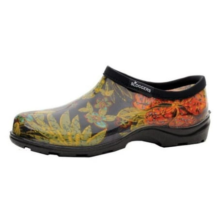 Principle Plastics Sloggers 5102BK06 Womens Garden Shoe Midsummer Size 6 Black