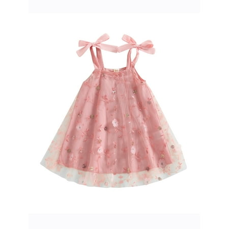 Toddler Baby Girls Summer A-line Dress Kids Girls Sleeveless Sling Tulle Princess Dress Casual Floral Print Embroidery One Piece Dress for Party 6M-4T
Toddler Baby Girls Summer A-line Dress Kids Girls Sleeveless Sling Tulle Princess Dress Casual Floral Print Embroidery One Piece Dress for Party 6M-4T