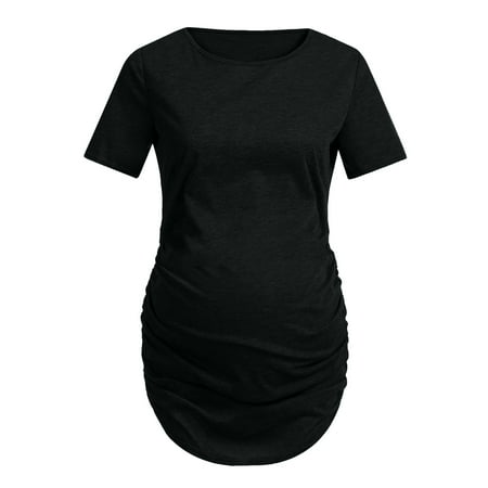 Yotyukeb Womens Dresses Women s Ruched Maternity Blouse Mama Causual Short Sleeve Wrap Top (Black)
Yotyukeb Womens Dresses Women s Ruched Maternity Blouse Mama Causual Short Sleeve Wrap Top (Black)