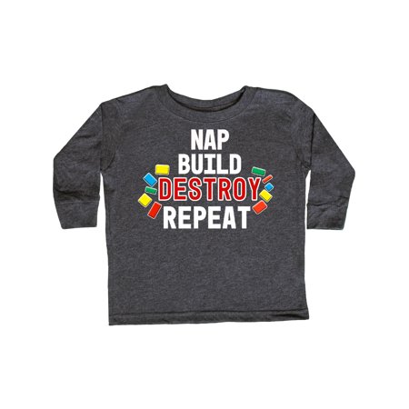 Inktastic Nap Build Destroy Repeat with Colorful Building Blocks Gift Toddler Boy or Toddler Girl Long Sleeve T-Shirt
Inktastic Nap Build Destroy Repeat with Colorful Building Blocks Gift Toddler Boy or Toddler Girl Long Sleeve T-Shirt