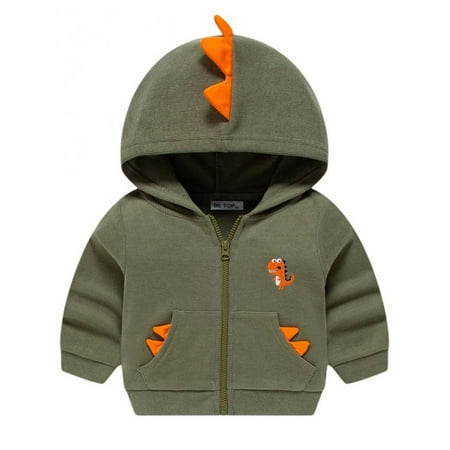 Dragonus Baby Boys Long Sleeve Dinosaur Hoodies Kids Sweatshirt Toddler Zip-up Jacket
Dragonus Baby Boys Long Sleeve Dinosaur Hoodies Kids Sweatshirt Toddler Zip-up Jacket
