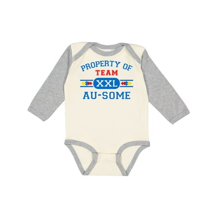 Inktastic Property of Team Au-Some Gift Baby Boy or Baby Girl Long Sleeve Bodysuit
Inktastic Property of Team Au-Some Gift Baby Boy or Baby Girl Long Sleeve Bodysuit
