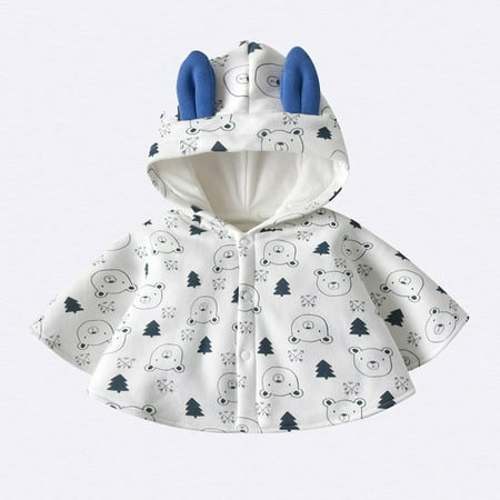 RPVATI Toddler Baby Girls Thicken Sleeveless Cloak Warm Cartoon Printed Fleece Cloak Cape Button Up Hooded Jacket
RPVATI Toddler Baby Girls Thicken Sleeveless Cloak Warm Cartoon Printed Fleece Cloak Cape Button Up Hooded Jacket