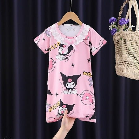 Cute Sanrio Children Nightdress Kawaii Anime MyMelody Kuromi Cinnamonroll Cartoon Pajamas Summer Dress Home Clothe Gift 2023 New
Cute Sanrio Children Nightdress Kawaii Anime MyMelody Kuromi Cinnamonroll Cartoon Pajamas Summer Dress Home Clothe Gift 2023 New