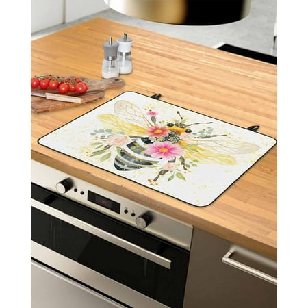 Summer Bee Stove Top Covers for Electric Stove Heat Insulation Fireproof Glass Cooktop Cover Counter Top Glass Stove Cover for Prevent Scratches 29 x21 Spring Floral Botanical Watercolor
Summer Bee Stove Top Covers for Electric Stove Heat Insulation Fireproof Glass Cooktop Cover Counter Top Glass Stove Cover for Prevent Scratches 29 x21 Spring Floral Botanical Watercolor