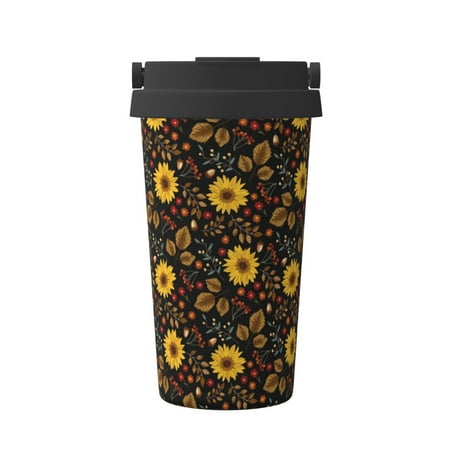 KLL Sunflowers Leaves Pattern Stainless Steel Vacuum Insulated Tumbler - Carry Insulated Coffee Mug - Reusable Insulated Cold Brew Iced Coffee Cup Thermos
KLL Sunflowers Leaves Pattern Stainless Steel Vacuum Insulated Tumbler - Carry Insulated Coffee Mug - Reusable Insulated Cold Brew Iced Coffee Cup Thermos