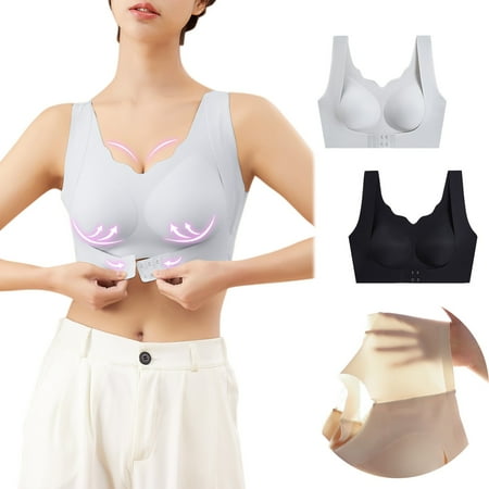 WOXINDA Womens 2PCS Seamless Rimless Tank Style Bra Beauty Chest Pads Bra Daily Sport Underwear Women S Bras Packs of Bras
WOXINDA Womens 2PCS Seamless Rimless Tank Style Bra Beauty Chest Pads Bra Daily Sport Underwear Women S Bras Packs of Bras