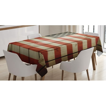 Ambesonne American Flag Tablecloth Rectangular Table Cover Wood Design Flag 60 x90 Blue Red
Ambesonne American Flag Tablecloth Rectangular Table Cover Wood Design Flag 60 x90 Blue Red