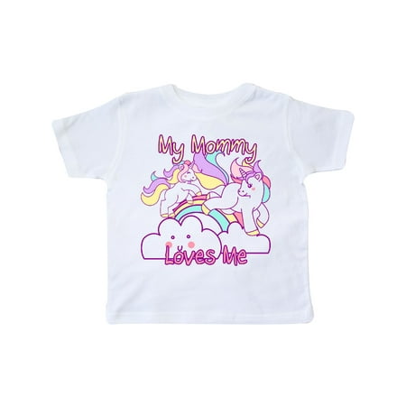 Inktastic My Mommy Loves Me Unicorn Gift Toddler Boy or Toddler Girl T-Shirt
