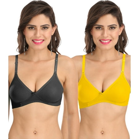 Ossirrio Women s Everyday Non Padded Non Wired 3/4th Coverage T-Shirt Bra with Free Transparent Strap Yellow Black
Ossirrio Women s Everyday Non Padded Non Wired 3/4th Coverage T-Shirt Bra with Free Transparent Strap Yellow Black