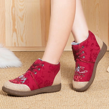 Ladies Fashion Embroidered Boots Winter Snow Boots Flat Fleece Warm Overfoot Snow Boots
Ladies Fashion Embroidered Boots Winter Snow Boots Flat Fleece Warm Overfoot Snow Boots