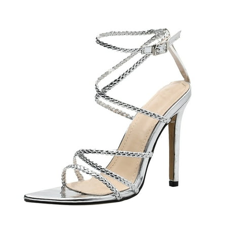 High Heels for Women Women S High Heels Summer Cross Lace-Up Shoes Golden Shiny Sexy Stilettos Fashion Sandals
High Heels for Women Women S High Heels Summer Cross Lace-Up Shoes Golden Shiny Sexy Stilettos Fashion Sandals