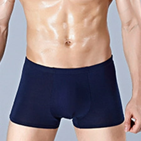 Mens Modal Underwear Boxer Briefs Shorts Breathable Pouch Underpants Trunks