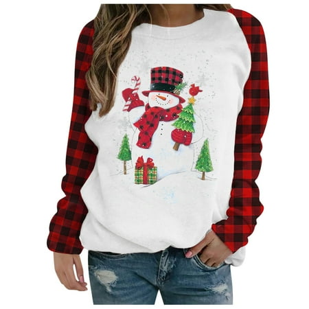 Running Shirts Women Christmas Printing Long Sleeve Sweatshirt Pullover Shirts Top Scrub T Shirts for Women
Running Shirts Women Christmas Printing Long Sleeve Sweatshirt Pullover Shirts Top Scrub T Shirts for Women
