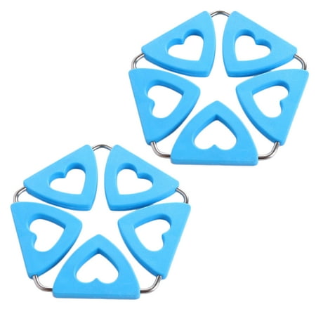 2 Pcs Silicone Insulation Pads Creative Heart-shaped Placemats Multi-purpose Coasters Flexible Non-slip Pot Pads (Blue)
2 Pcs Silicone Insulation Pads Creative Heart-shaped Placemats Multi-purpose Coasters Flexible Non-slip Pot Pads (Blue)