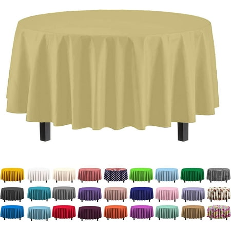 Exquisite 84 Round Tablecloth Cover - Light Yellow Disposable Plastic Tablecloth - Heavy Duty Premium Plastic Disposable Table Cloth Round 1ct
Exquisite 84 Round Tablecloth Cover - Light Yellow Disposable Plastic Tablecloth - Heavy Duty Premium Plastic Disposable Table Cloth Round 1ct