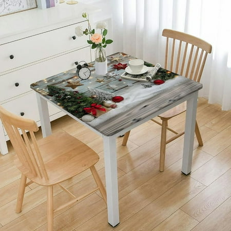 Facannap Christmas Decorations Snow Square Fitted Table Cloths 100% Polyester Fiber - Festive Holiday Dining Table Protection 36*36
Facannap Christmas Decorations Snow Square Fitted Table Cloths 100% Polyester Fiber - Festive Holiday Dining Table Protection 36*36