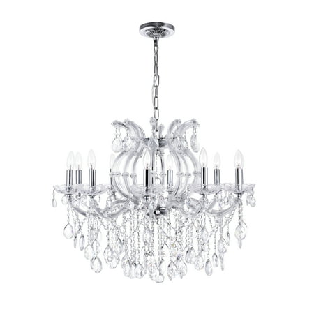 10 Light Up Chandelier with Chrome finish 
10 Light Up Chandelier with Chrome finish