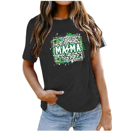Sentuca Round Neck Oversized Oversized T Shirts for Women Short Sleeve Casual Print Corset Tops Black L
Sentuca Round Neck Oversized Oversized T Shirts for Women Short Sleeve Casual Print Corset Tops Black L
