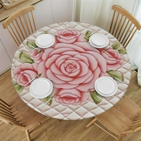 BANET Pink Floral Flower with Stone Texture Round Table Cloth Circle Table Dinner Tablecloth Desk Cloth Cover for Home Party Wedding 38 -42
BANET Pink Floral Flower with Stone Texture Round Table Cloth Circle Table Dinner Tablecloth Desk Cloth Cover for Home Party Wedding 38 -42