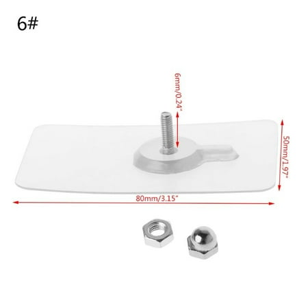Strong Self Adhesive Screw Hook Wall Mouted Stainless Steel Seamless Shelf Hanger