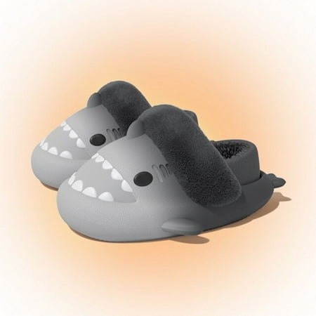 QWZNDZGR Winter Furry Shark Slippers Gradient Warm Plush Slides Couple Home Shoes Household Waterproof Cartoon Indoor Thick Sole Slipper
QWZNDZGR Winter Furry Shark Slippers Gradient Warm Plush Slides Couple Home Shoes Household Waterproof Cartoon Indoor Thick Sole Slipper