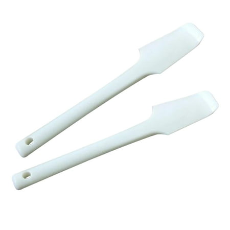 Set of 2 Silicone Spatulas Rubber Cake Cream Scraper Batter Baking Tools