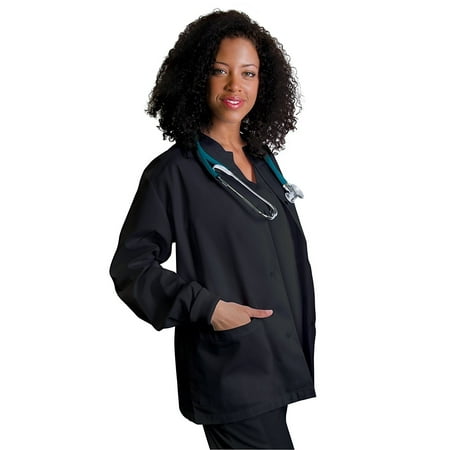 Adar Universal Scrubs For Women - Round Neck Warm-Up Scrub Jacket
