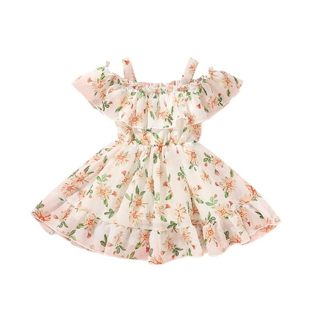 QWERTYU Infant Baby Toddler Child Children Kids Short Sleeve Ruffle Dresses Off Shoulder Summer Dress Floral Sundress for Girls 9M-6Y 80
QWERTYU Infant Baby Toddler Child Children Kids Short Sleeve Ruffle Dresses Off Shoulder Summer Dress Floral Sundress for Girls 9M-6Y 80