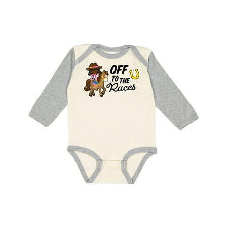 Inktastic Off To The Races with Cowgirl on Horse Gift Baby Girl Long Sleeve Bodysuit
Inktastic Off To The Races with Cowgirl on Horse Gift Baby Girl Long Sleeve Bodysuit