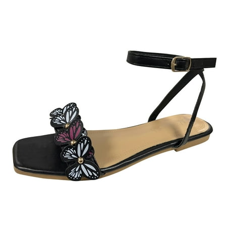 nsendm Women s Shoes Wide Width Sandals Ladies Fashion Summer Butterfly Decorative Sandals for Women Dressy Size 12 Black 7.5
nsendm Women s Shoes Wide Width Sandals Ladies Fashion Summer Butterfly Decorative Sandals for Women Dressy Size 12 Black 7.5