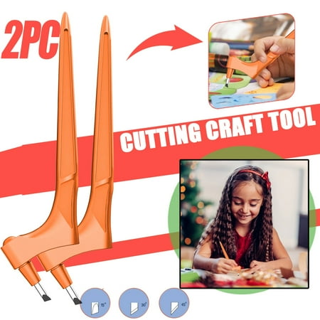 HIBRO 360-degree Rotating Blade Craft Cutting Tools Precision Carving Art Knife 2PC