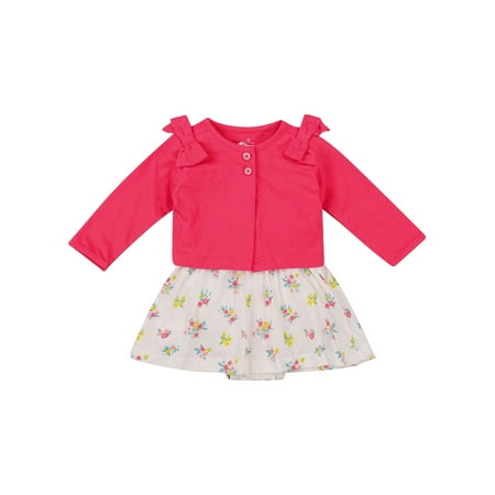 Newborn Toddler Baby Girls Two-piece Clothes Set Printed Pattern Round Collar Dress and Long Sleeve Coat Pink/ Yellow/ White/ Red
Newborn Toddler Baby Girls Two-piece Clothes Set Printed Pattern Round Collar Dress and Long Sleeve Coat Pink/ Yellow/ White/ Red