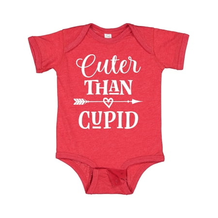 Inktastic Valentine Day Cuter Than Cupid Gift Baby Boy or Baby Girl Bodysuit