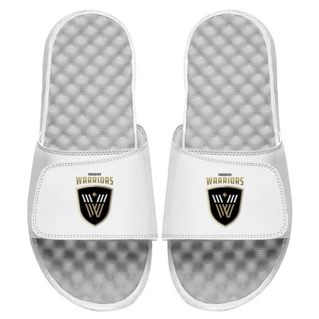 Youth ISlide White Vancouver Warriors Primary Logo Slide Sandals