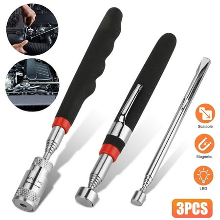 3PCS Telescoping Magnetic Pickup Tool with LED Lights Pick Up Rod Gadget Tool for Men
3PCS Telescoping Magnetic Pickup Tool with LED Lights Pick Up Rod Gadget Tool for Men