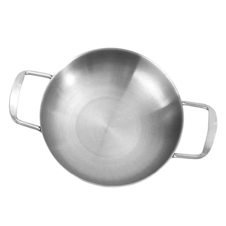 Mini Pan Stainless Steel Seafood Pot Hotel Small Dry Pot Everyday Pan Cookware for Home Canteen Outdoor (Silver 18cm)
Mini Pan Stainless Steel Seafood Pot Hotel Small Dry Pot Everyday Pan Cookware for Home Canteen Outdoor (Silver 18cm)