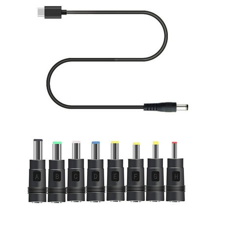 8in1 USB C PD to 12V 3.5/4.0/4.8/5.5mm Power Supply Cable for Wifi Router LED Light CCTV Camera More 12V Devices
8in1 USB C PD to 12V 3.5/4.0/4.8/5.5mm Power Supply Cable for Wifi Router LED Light CCTV Camera More 12V Devices