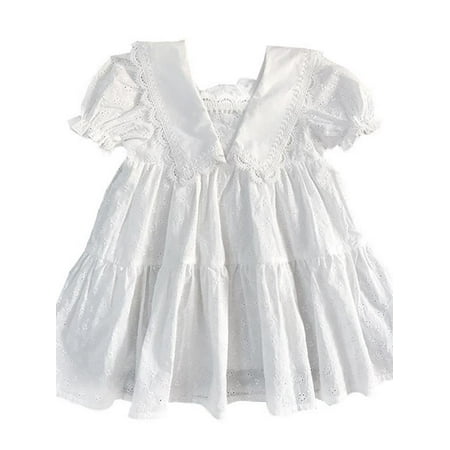 SUPERHOMUSE Fashion Girls Solid Color Lace Dress Summer Short Sleeve Dress Baby Skirts Princess Dress
SUPERHOMUSE Fashion Girls Solid Color Lace Dress Summer Short Sleeve Dress Baby Skirts Princess Dress