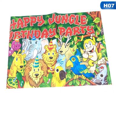 AkoaDa Useful Party Pack Childrens Birthday Set Tableware Supplies Lion Decoration