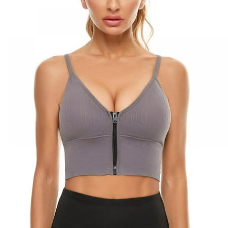 Women s High Impact Support Sports Bras Front Zipper Closure Push Up Bra Workout Yoga Bra
Women s High Impact Support Sports Bras Front Zipper Closure Push Up Bra Workout Yoga Bra