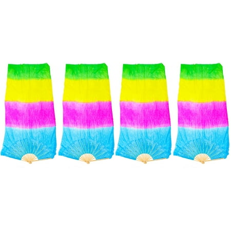 TOYMYTOY 4 pcs Portable Color Gradient Fans Colorful Silk Fabric Fans Dance Performance Fans
TOYMYTOY 4 pcs Portable Color Gradient Fans Colorful Silk Fabric Fans Dance Performance Fans