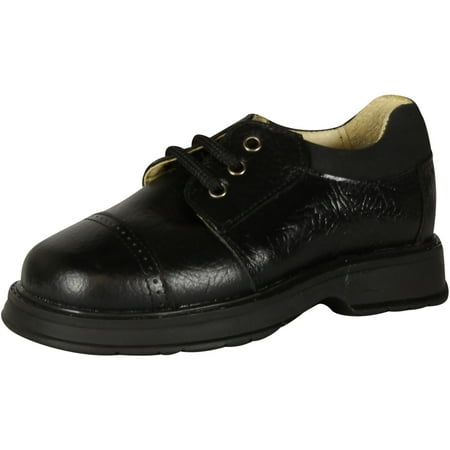 A&S Boys 2204 European Made Quality Shoes Black. 12.5