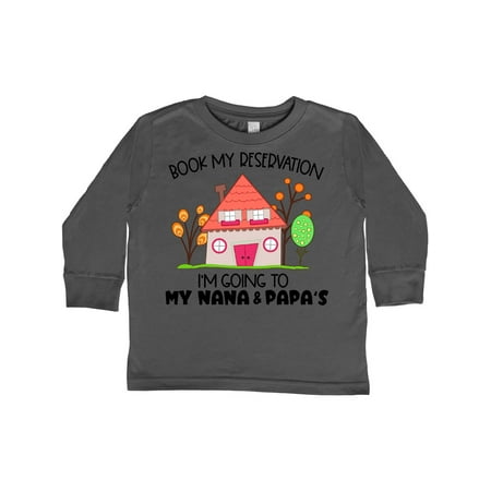 Inktastic Book my Reservation! I m Going To My Nana and Papa s- House Gift Toddler Boy or Toddler Girl Long Sleeve T-Shirt
Inktastic Book my Reservation! I m Going To My Nana and Papa s- House Gift Toddler Boy or Toddler Girl Long Sleeve T-Shirt